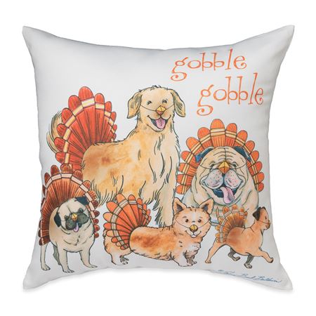 Gobble Gobble Dog Pillow