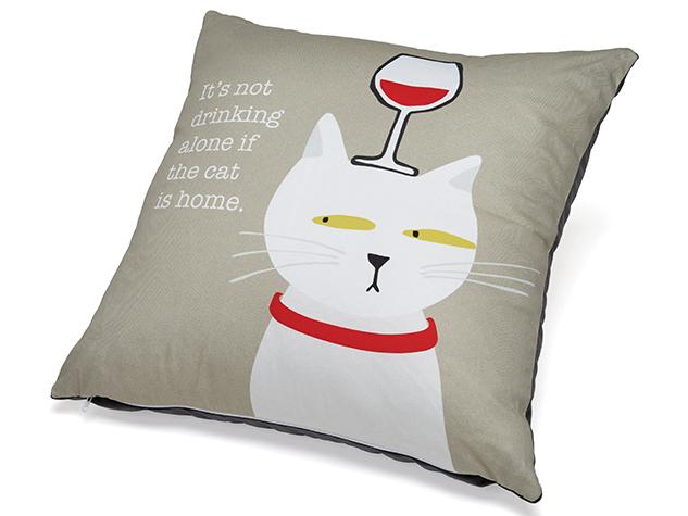 It's Not Drinking If The Cat Is Home Pillow