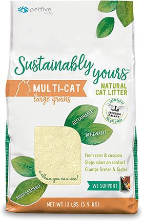 Sustainably Yours Cat Litter Multi Cat Large Grain