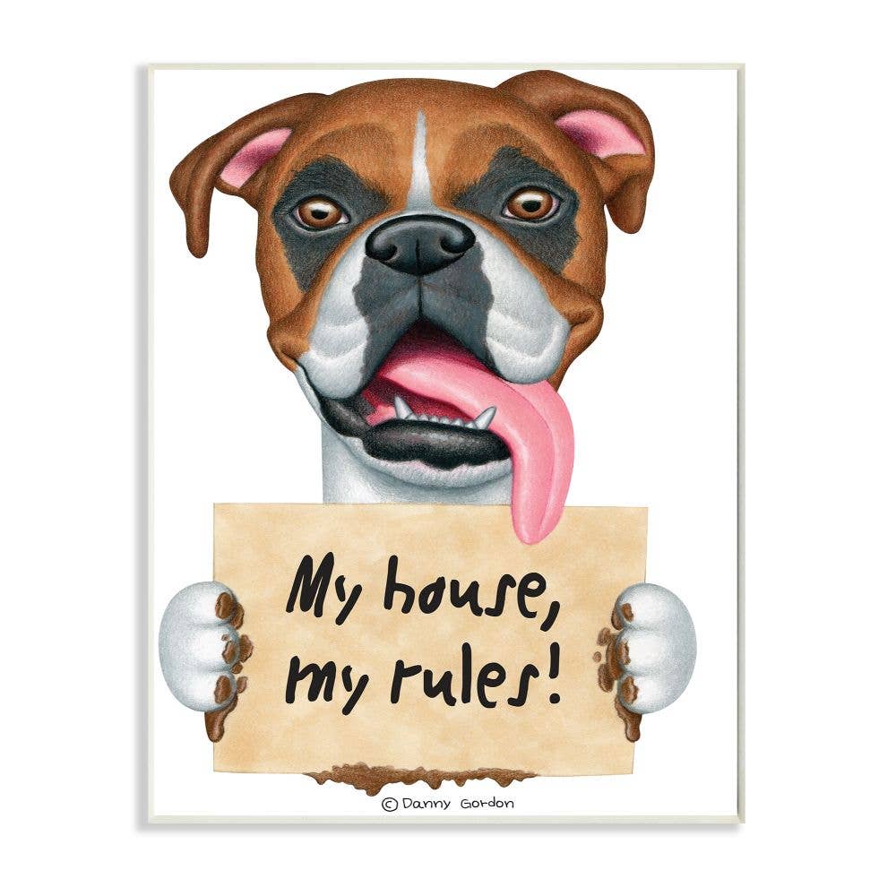 My House My Rules Wall Plaque