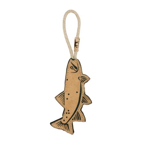 Leather Trout Dog Toy