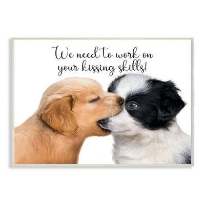 Puppy Love Kiss Wall Plaque