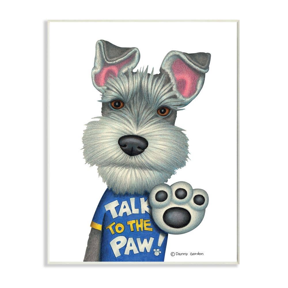 Sassy Scotty Talk to the Paw Wall Plaque
