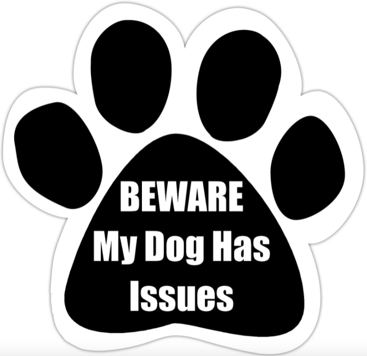 Car Magnet-Beware My Dog Has Issues