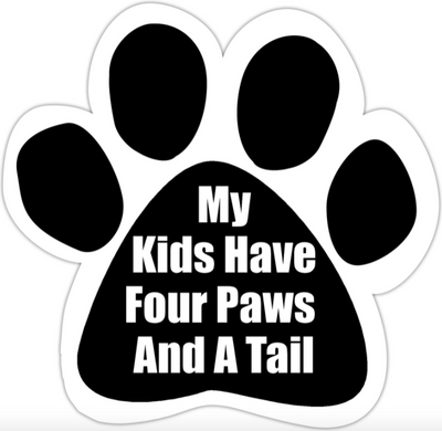 Car Magnet-My Kids Have Four Legs and a Tail