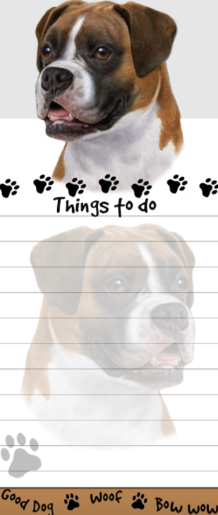 Die-Cut Tall Magnetic Notepad-Boxer Uncropped