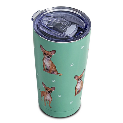 Ultimate Pet Lover Stainless Steel Tumbler-Tan Chihuahua