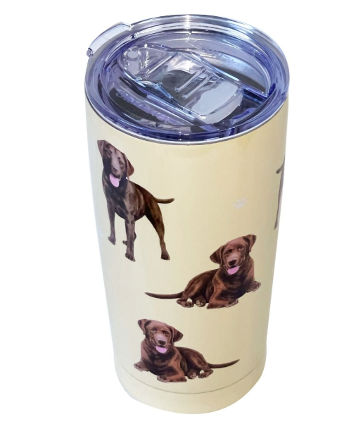 Ultimate Pet Lover Stainless Steel Tumbler-Chocolate Labrador