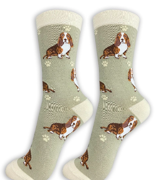 Happy Tails Socks-Basset Hound