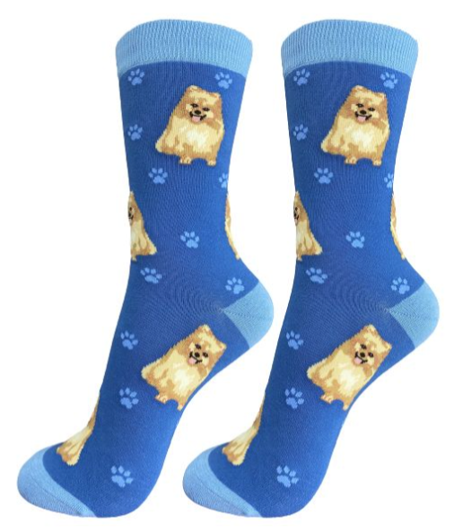 Happy Tails Socks-Pomeranian