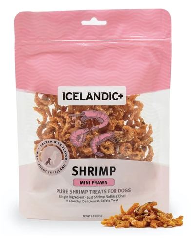 Icelandic Mini Shrimp Dog Treats-2.5oz Bag