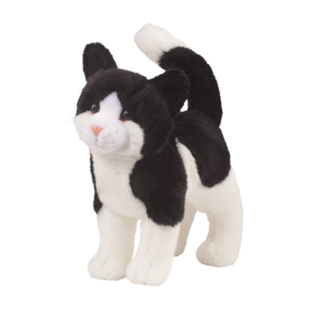 Scooter Black & White Cat Plush