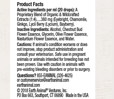 Earth Animal Organic Herbal Remedy Drops-Vital Eye