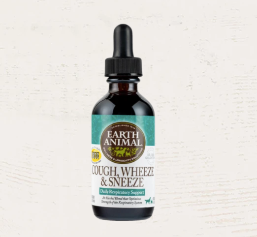 Earth Animal Organic Herbal Remedy Drops-Cough, Weeze & Sneeze