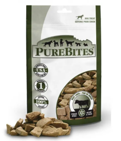 PureBites Freeze Dried Dog Treats-Beef Liver