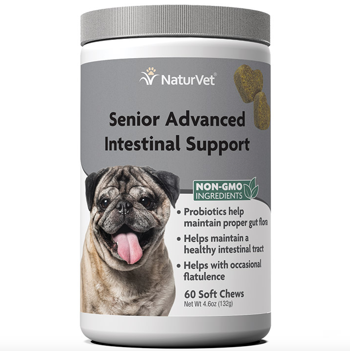 NaturVet Soft Chews Senior Advanced Intestinal Support