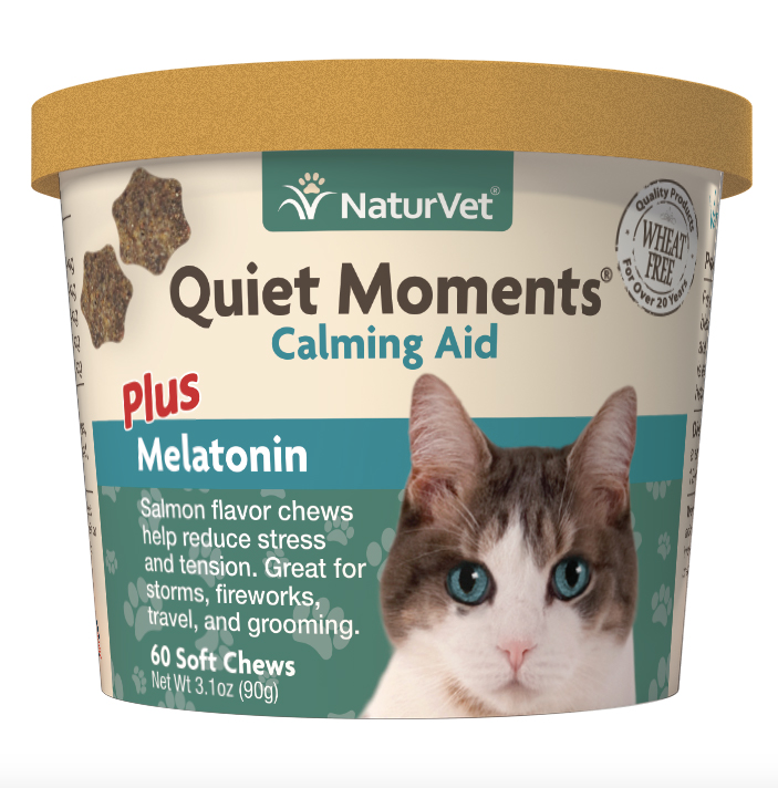 NaturVet Cat Soft Chews-Quiet Moments + Melatonin