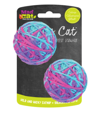 Mad Cat Soft Yarn Ball Cat Toy
