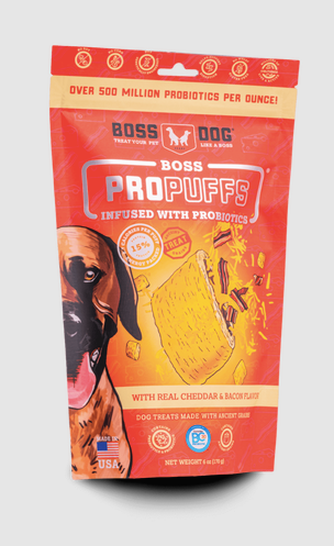 Boss Dog ProPuffs Dog Treats-Cheddar Bacon