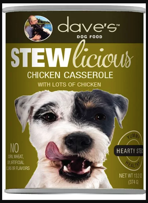 Dave's Pet Food Stewlicious Canned Dog Food-Chicken Cassareole