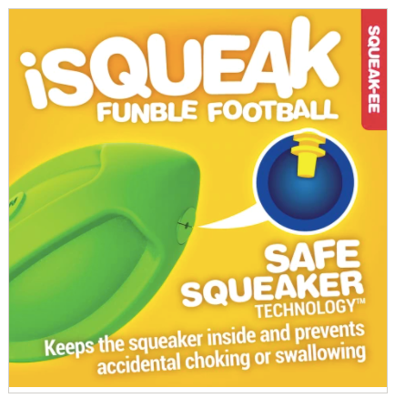 JW Pet iSqueak Funble Football