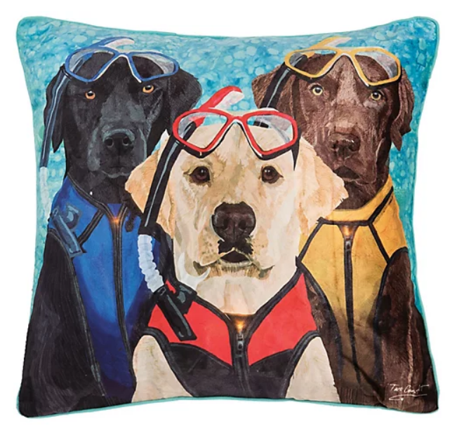 Snorkle Dog LED Pillow