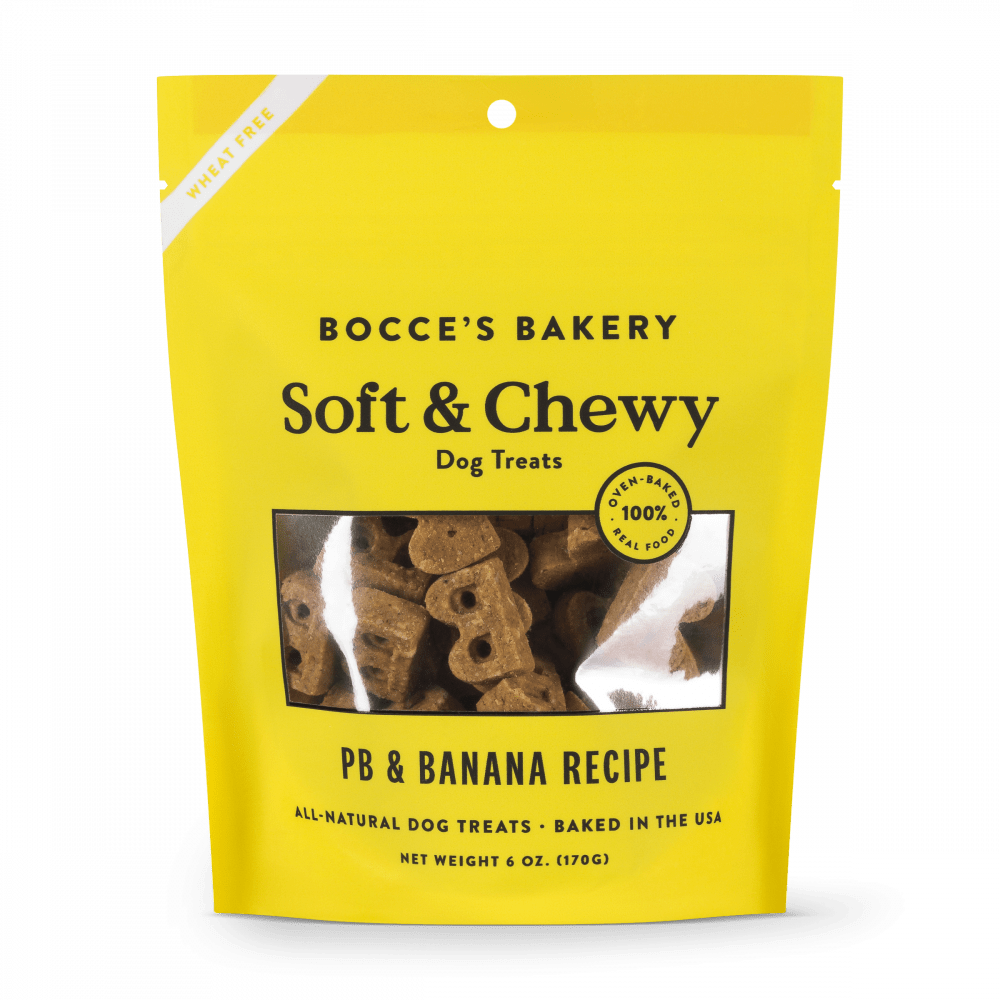 Bocce's Bakery Soft & Chewy Treats-Peanut Butter & Banana