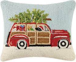 Station Wagon with Black Lab Pillow