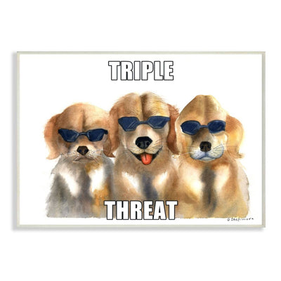 Labrador Triplets Wall Plaque