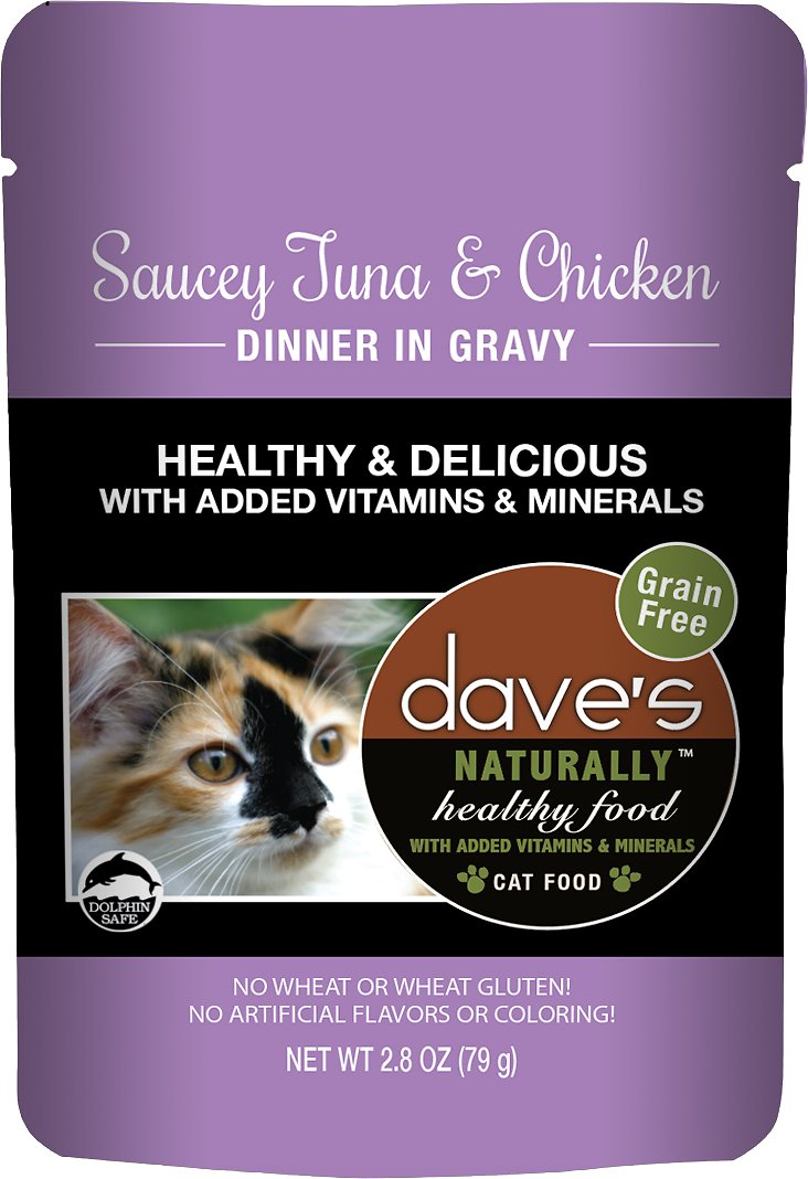 Dave's Pet Food Saucey Tuna and Chicken Cat Food