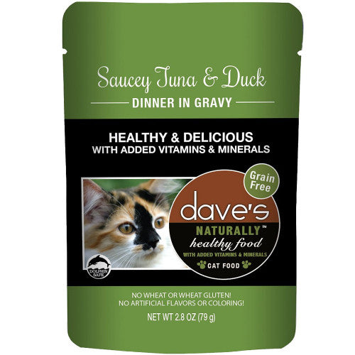 Dave's Pet Food Saucey Tuna and Duck Cat Food
