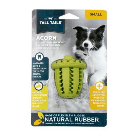 Natural Rubber Acorn Dog Toy 3"