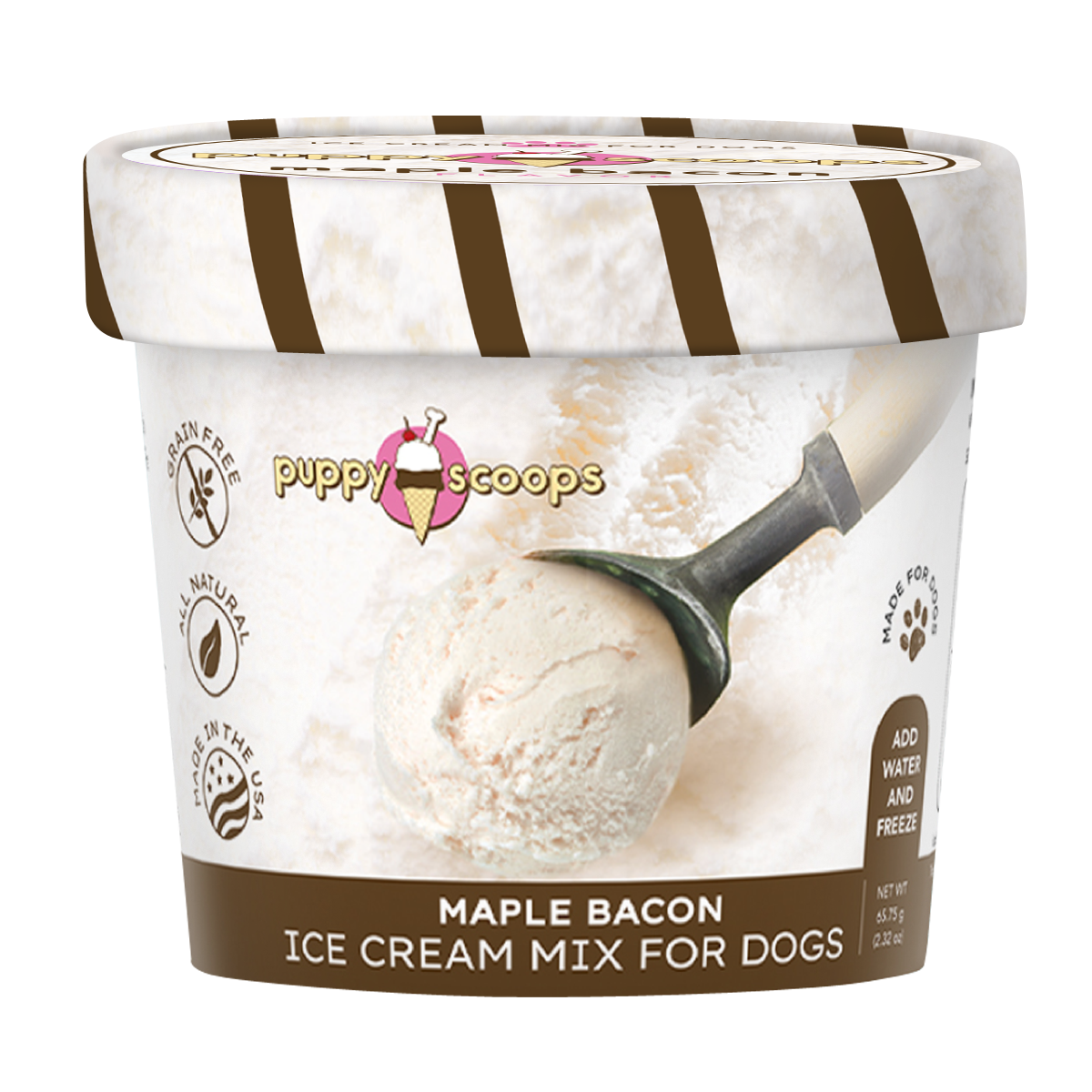 Puppy Scoops Ice Cream Mix For Dogs - Maple Bacon
