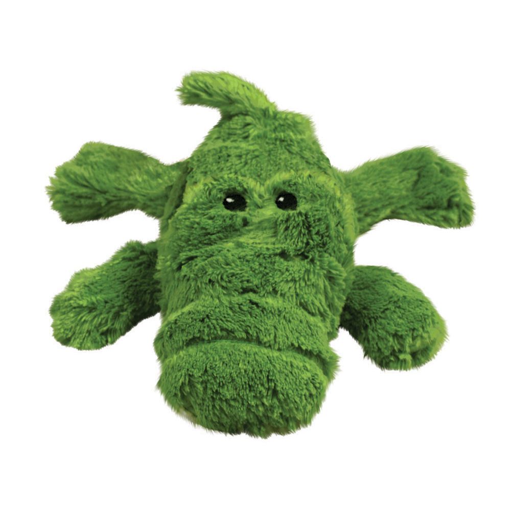 Plush Green Alligator Dog Toy