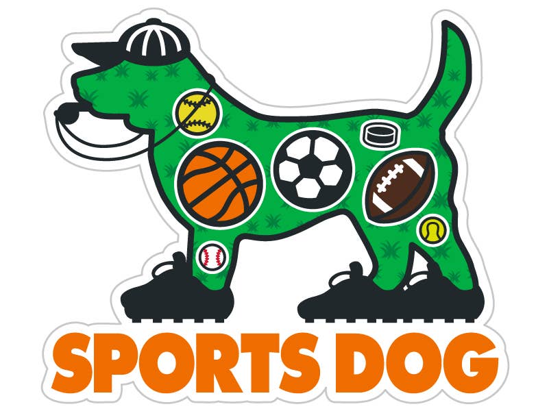 3" Decal - Sports Dog