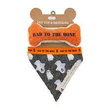 Bad To The Bone Pet Toy & Dog Bandana
