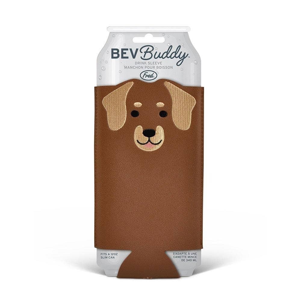 Bev Buddy - Dog Drink Sleeve - Wiener, Fits 12 oz Slim Cans