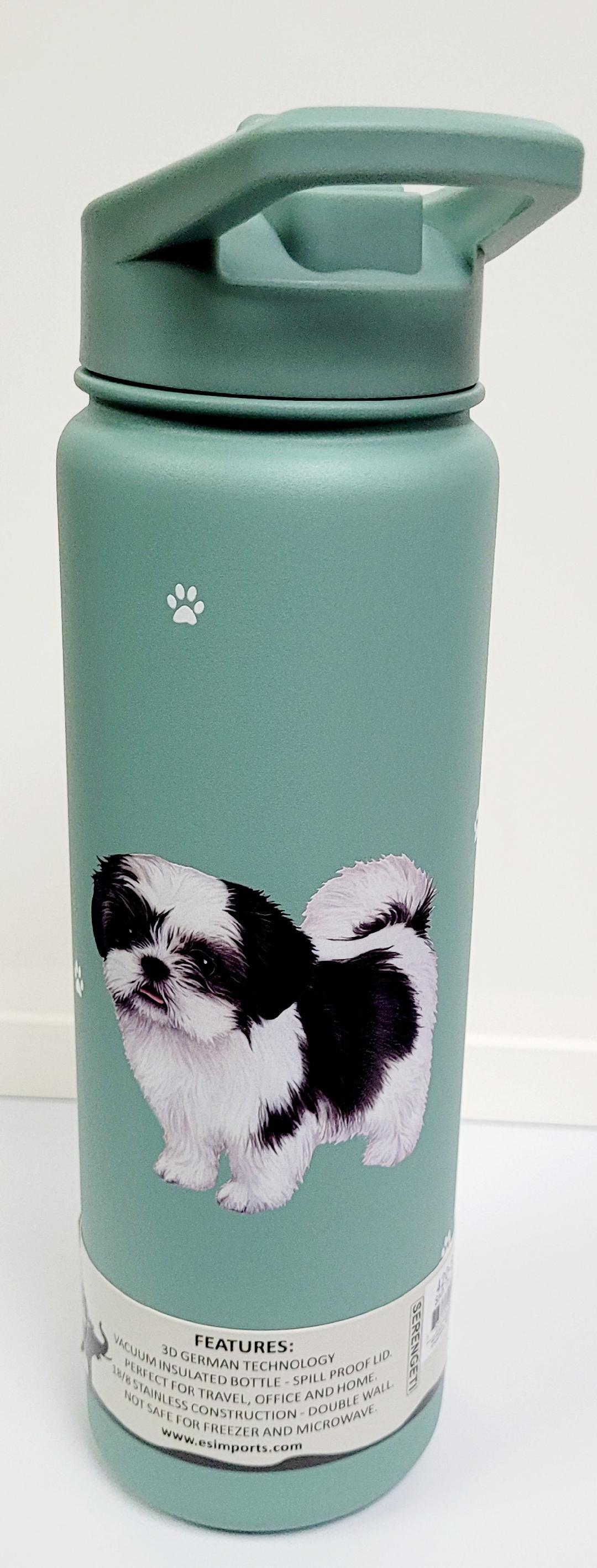 Ultimate Pet Lover Water Bottle - Shih Tzu Black