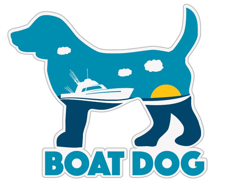 3" Decal - Boat Dog