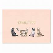 Thank You Cat Note Card Sets