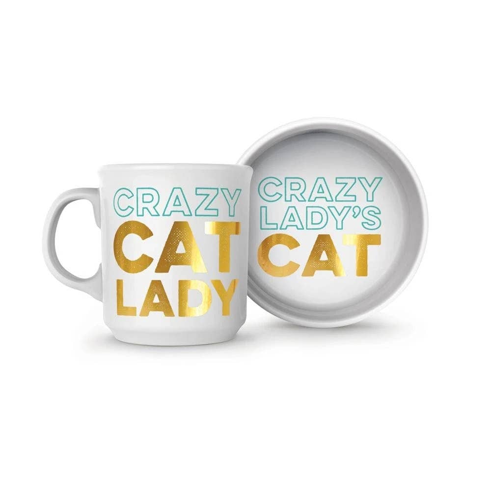 Howligans - Mug+Cat Bowl - Crazy Cat Lady / Crazy Lady's Cat