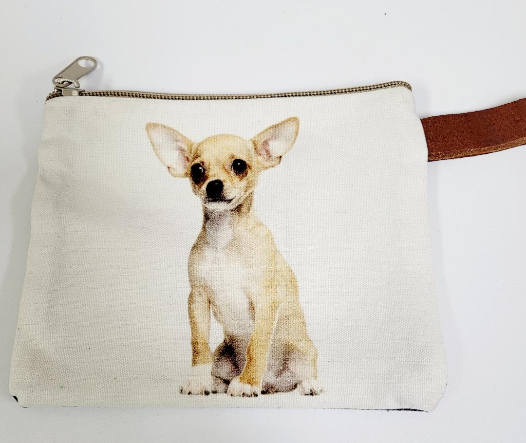 Canvas Dog Make Up Bag