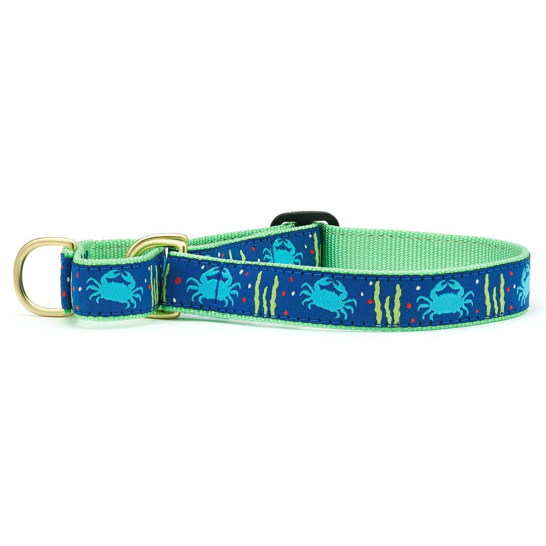 Crab Martingale Dog Collar