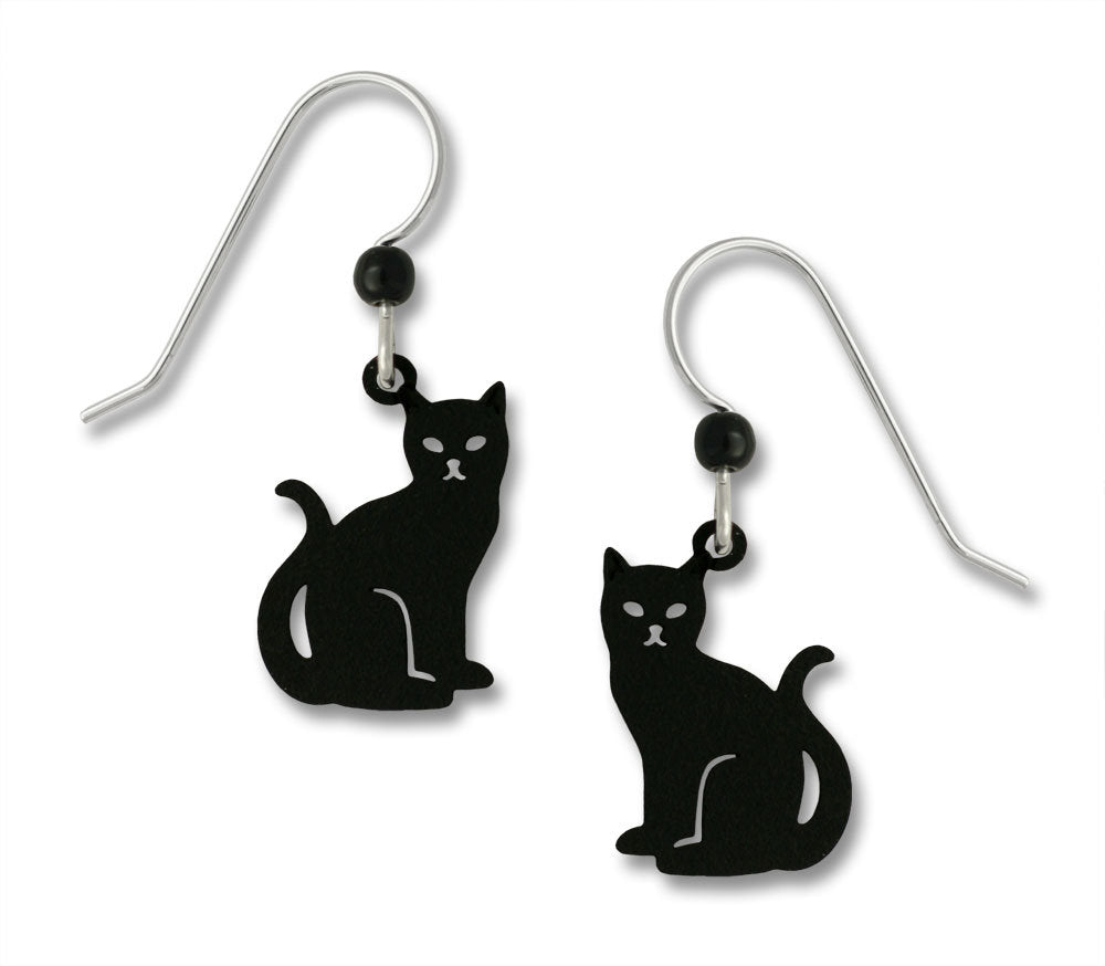 Black Cat Earrings