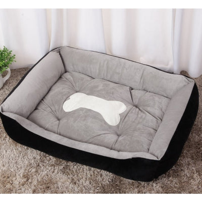 Dog Bed (Black and Grey) -large