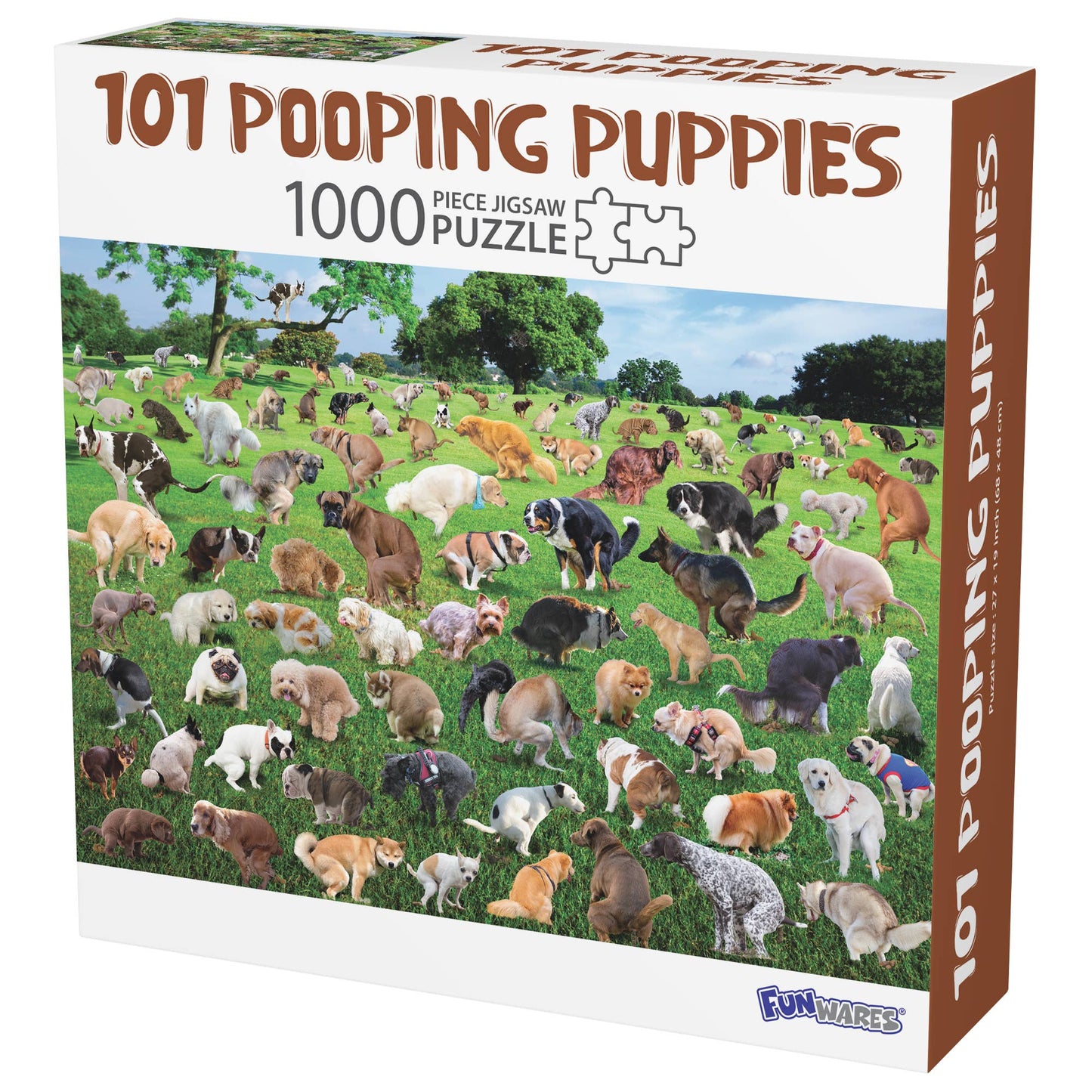 101 Pooping Puppies Jigsaw Puzzle