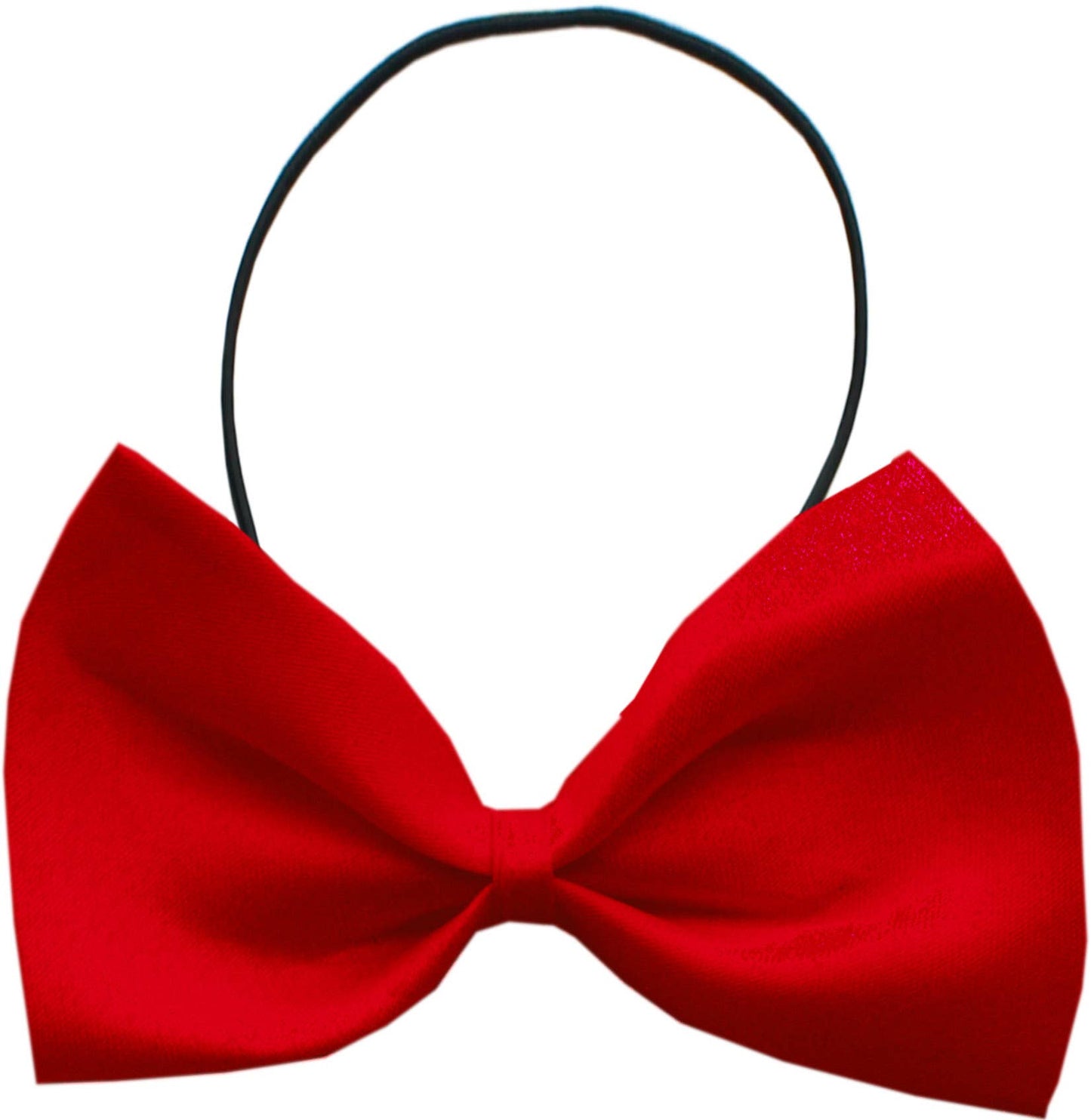 Plain Red Pet Bow Tie Velcro
