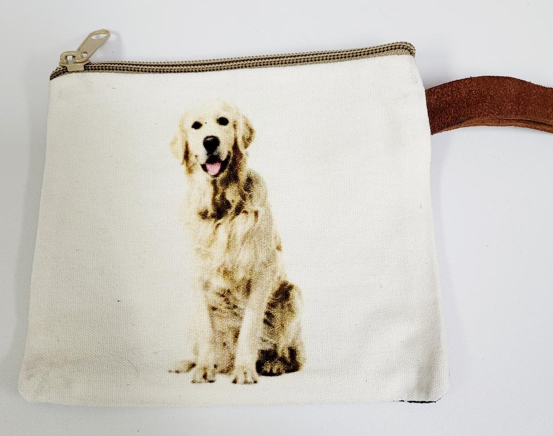 Canvas Dog Make Up Bag