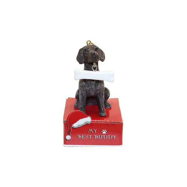 Statue Ornament with Bone-German Shorthaired Pointer
