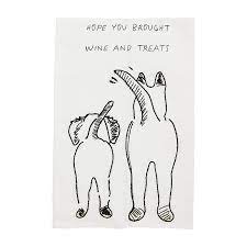 Wine & Treats Tea Towel